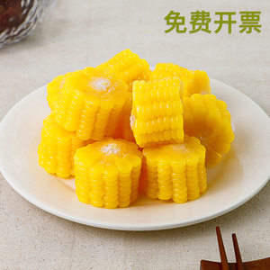 仿真玉米段模型假黏玉米棒黄糯苞米块摆设装饰食品道具粗粮玩具