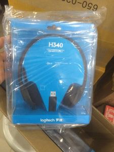 盒装正品 Logitech/罗技 H340 头戴式耳机耳麦H390电脑带麦克风