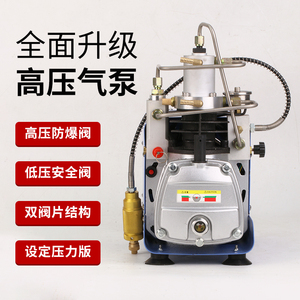 海庆气动电动高压打气机气泵30mpa水冷单缸40mpa打气筒充气泵机