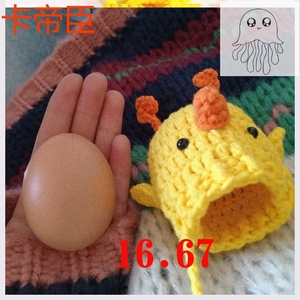 鸡蛋兜毛线蛋袋手工编织保护套口袋包针织成品小黄鸡鸡蛋袋包兜