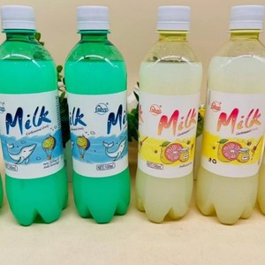 牛奶味气泡水LUBOV牛奶柚子味碳酸饮料500ml聚会年货办公室饮料