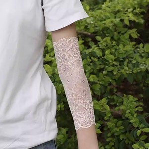 夏季女手臂遮疤神器防晒蕾丝护肘护手臂袖套护腕胳膊遮挡伤痕纹身