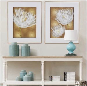 ART北欧现代美式轻奢客厅沙发背景墙装饰画郁金香两联挂画Tulips