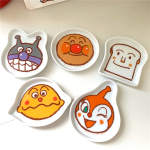5个价！出口日本碟陶瓷碟酱油碟蘸料卡通陶瓷零食小碟子