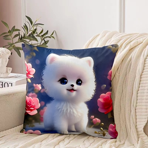 猫狗动物抱枕枕头2023沙发汽车卡通居家靠枕可爱狗狗图案枕套抱枕