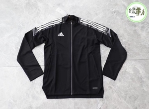 Adidas阿迪达斯CON21 TK JACKET球员运动服男足球条纹外套GH7129