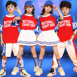 儿童啦啦队拉拉操运动会幼儿中小学生嘻哈爵士舞蹈比赛表演出服装