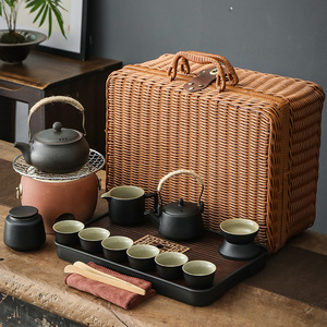 炭火围炉煮茶户外旅行收纳盒便携茶具茶壶家用烤茶煮茶器碳炉烧烤