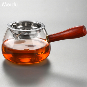 公道杯玻璃公杯茶漏套装侧把分茶器加厚耐热大容量高档茶海分茶杯