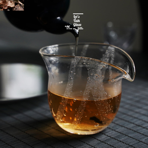 玻心璃语|非白公道杯 玻璃 琉璃 硝子 茶具 手工匠人 分茶器