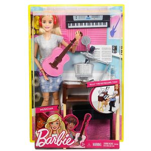 正版芭比娃娃女孩玩具礼物多关节灵活可动音乐洋娃娃公主套装礼盒