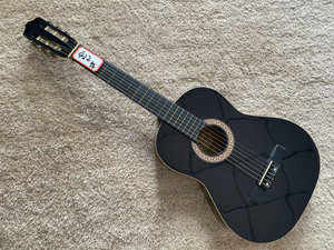 库存瑕疵品 39英寸古典吉他合板 道具琴 黑色装饰琴特价清仓处理