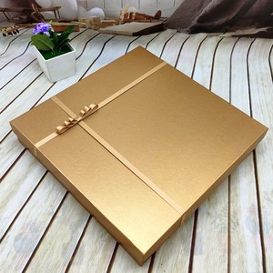 超大正方形金色红色商务A34纸画册相册礼物盒围巾丝巾包装盒定做