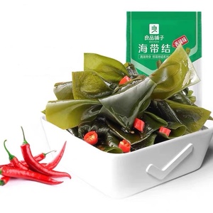 良品铺子香辣味海带结150gx3袋下饭菜海带扣即食海带海白菜素食