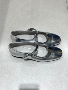 韩国东大门代购24春夏 cestlavie手工皮玛丽珍单鞋银色 气质