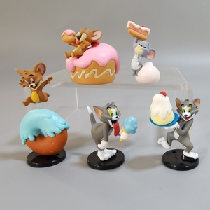 猫和老鼠 蛋糕点心系列休闲款 模型 手办摆件 玩具公仔微场景摆饰
