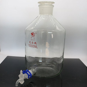 蜀牛高硼硅龙头瓶棕色玻璃下口瓶实验室放水瓶2500/5000/10000ml