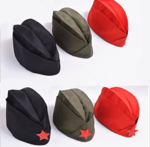 经典水兵舞船帽舞蹈船形帽空姐帽表演服装帽子带五角星特务帽 阿里巴巴找货神器