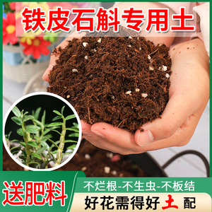 铁皮石斛专用土椰砖椰糠腐殖基质花土家用养花通用型营养种植土