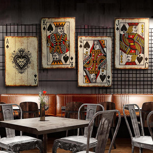 复古墙上木板画酒吧网咖餐厅饭店工业风墙壁挂件个性创意墙面装饰