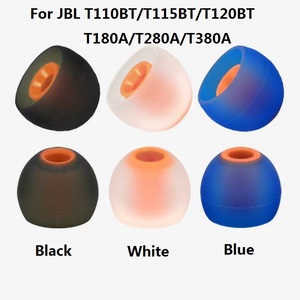 适用于JBL T110BT T115BT T120BT T180A T280A T380A 入耳式蓝牙耳机超柔耳套硅胶耳塞耳帽3对装