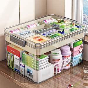 日本收纳箱家用收纳厨房收纳盒杂物整理盒桌面储物零食玩具塑料筐