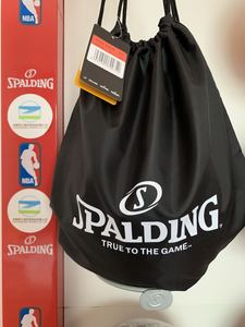 斯伯丁球包球袋NBA篮球包背包双肩包30024黑色足球包成都正品包邮