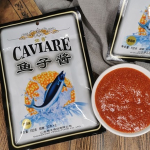 姑香鱼子酱即食寿司专用食材100克袋装番茄味鱼籽鱼子酱国产