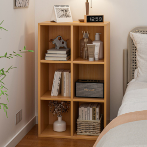 书架小型置物架落地柜子储物柜简易多层房间收纳置物柜创意床头柜