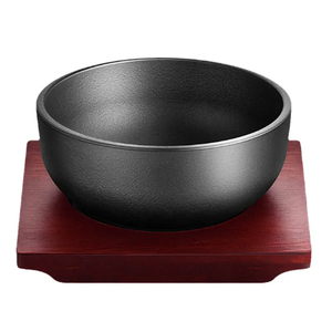 韩式拌饭碗铸铁石锅拌饭专用锅铸铁碗日式韩国料理铁碗电磁炉专用