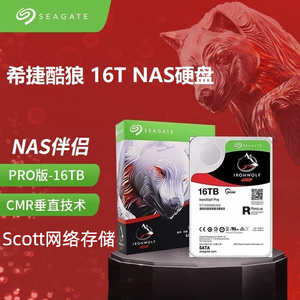 Seagate/希捷 ST16000NE000 16tb酷狼pro机械硬盘16t网络存储NAS