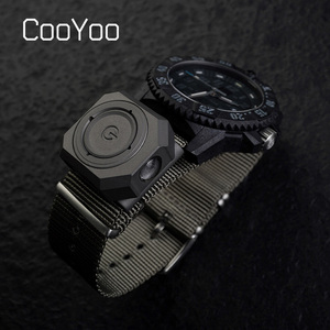 CooYoo酷友手表环扣EDC钛合金表带扣手电USB充电迷你手电筒CPS3