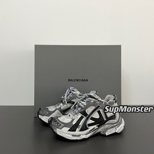 代购Balenciaga 24Ss 巴黎世家 灰白色Runner老爹鞋运动鞋