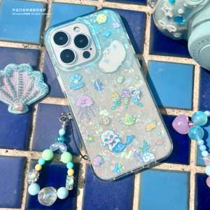 【小羊贝壳海手机壳】pumi原创海边度假苹果手机壳 小羊贝壳海 全包软壳 适用于iPhone