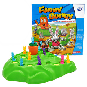 兔子陷阱二代保卫萝卜越野赛亲子互动跳跳棋游戏儿童桌面益智玩具