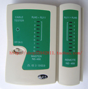 能手 网线 电话线 测试仪 RJ45 RJ11 测线器 配送电池 全新