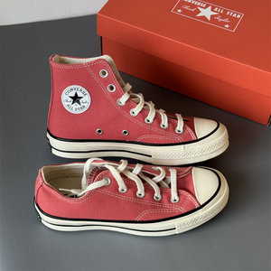 Converse匡威1970s新款橙红色西瓜红高低帮帆布鞋A05114cA02767c