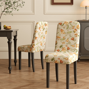 欧式餐椅套罩餐桌椅子套加厚座椅包布凳子坐垫套子家用实木椅盖布