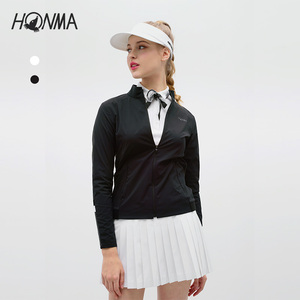 HONMA运动高尔夫服饰女子夹克时尚立领拼接运动拉链外套