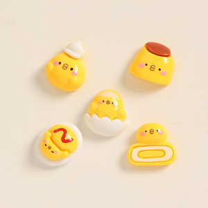 卡通黄色小鸡鸡蛋diy奶油胶手机壳材料包手工制作发饰品树脂配件