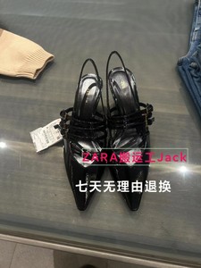 小红书推荐现货1月ZARA女鞋带饰露跟猫跟鞋两 1202310 1202/310