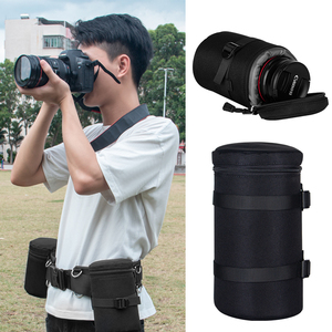 多功能户外摄影腰带便携悬挂腰包单反相机长焦镜头保护套收纳筒桶