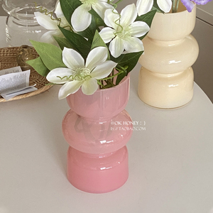 温馨浪漫桌面玻璃花瓶摆件客厅插花高级感ins风网红小花瓶北欧