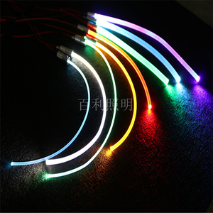 超亮实心通体侧发光导光光纤条塑料光纤led汽车氛围灯发光光纤线