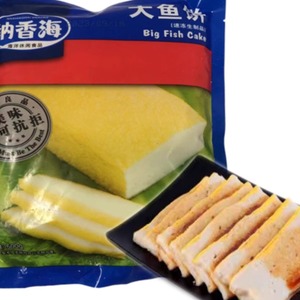 纳香海(原鱼目)大鱼饼500g新加坡风味生制品关东煮食材速冻鱼糕