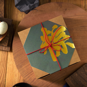 端午节粽子包装盒礼盒牛皮纸盒创意礼品盒手提外包装送礼定制logo