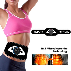 八块EMS脉冲腹肌贴按摩减肥腰带健腹收腹贴健身塑形智能按摩仪器
