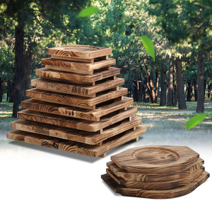 包邮正方形木垫铁板木板垫隔热木垫石锅石盘烤盘炭烧板加厚煲仔垫