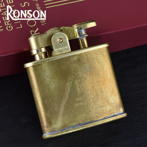 复古原铜做旧 ronson班卓琴朗声煤油打火机磕头朗森烟具礼物R02