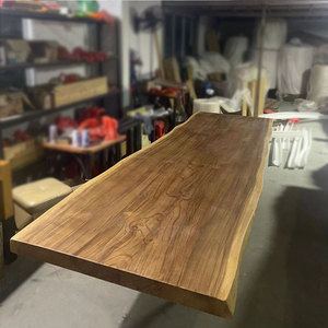 松木板定制实木整张2米长方形办公桌面板榆木板餐桌吧台面板桌板